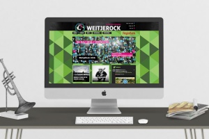 Website, app, spandoeken, flyers & folders voor Weitjerock